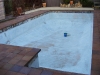 Pool before resurfacing