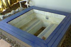 Spa painted with Bondi Mid Blue