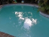 White painted pool in different light