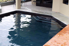 Pools painted with Black 