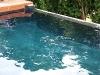 Pool painted in black.