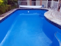 Two coats of Homebush Blue
