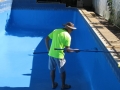 Second coat applied