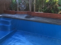 Second coat of Homebush Blue