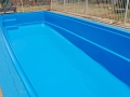 Figreglass pool painted Sapphire- Dark Blue 02