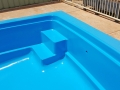 Figreglass pool painted Sapphire - Dark Blue