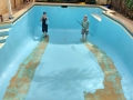 Bondi - Mid Blue first coat applied