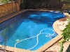 Pool painted Homebush Blue