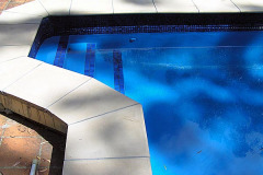 Pools painted with Homebush blue colour