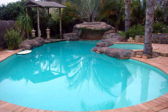 Pools painted with Wave Green colour