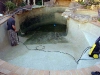 Preparation of Pebblecrete pool