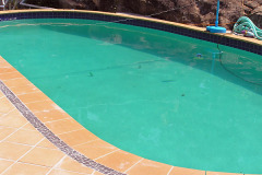 Pebblecrete to colourful finish - Wave Green