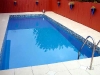 The pool in colour Sapphire Dark Blue